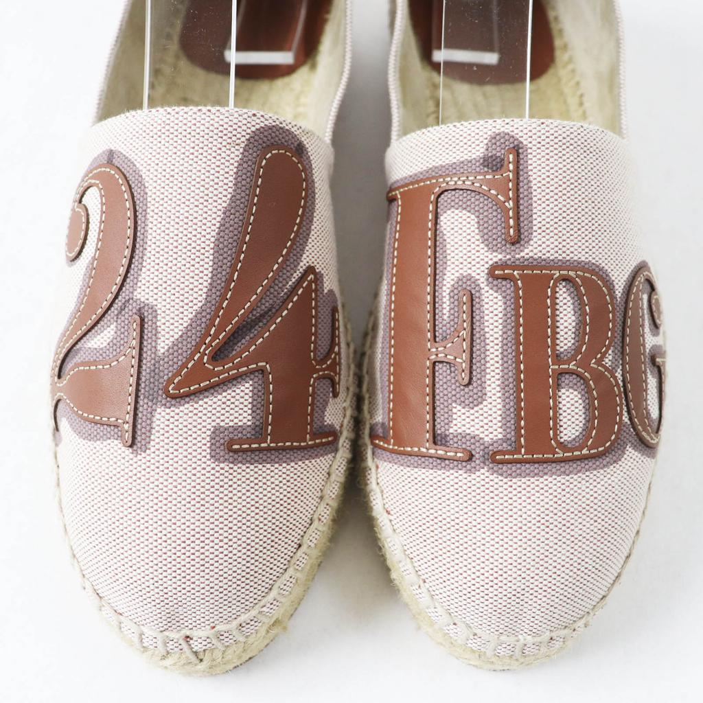 Pristine HERMES Slip-on Indirizzo Van Quatre Faubourg Patch Tower ash Women 37 Used