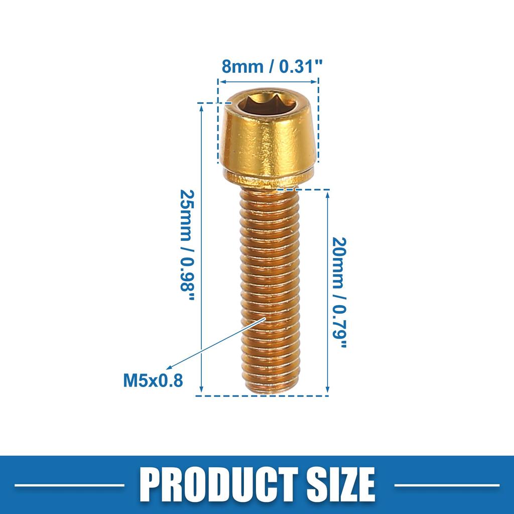 A ABSOPRO Bicycle Stem Screw Fixing Screws Handlebar Stem Bolts Bike Stem Screws MTB