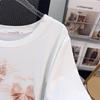 Women's Plus Size Loose Mid-Length Round Neck Short-Sleeve T-Shirt (Sizes 200/300/350 Jin)
