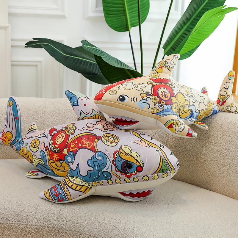 Adorable Plush Shark Pillow Soft And Cuddly Cartoon Design For All Ages