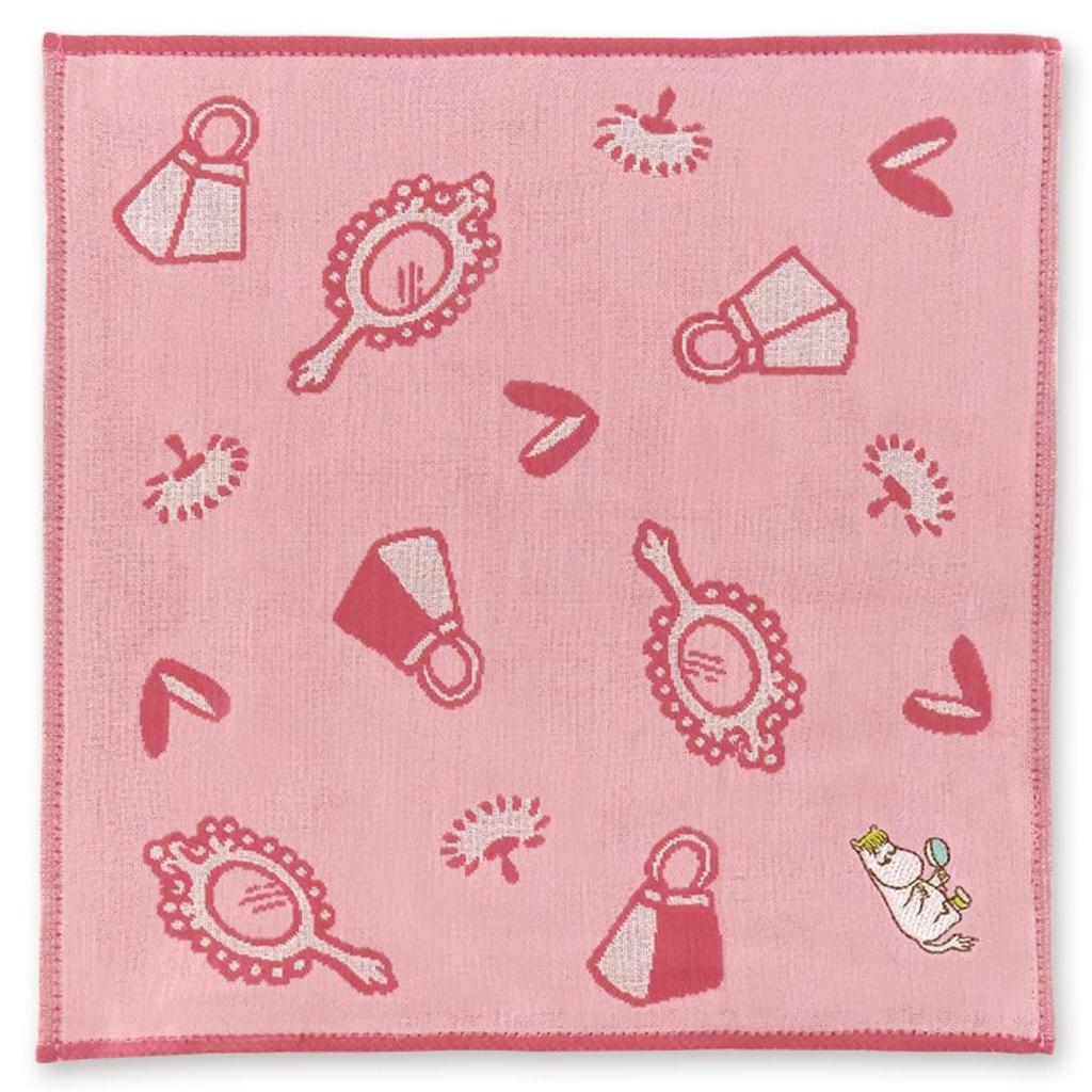 Miyamoto Towel JIKAN STYLE MOOMIN Triple Gauze Snorkmaiden Dressed 25 x 25 05867 Handkerchief, & Up, Pink, Approx. cm,
