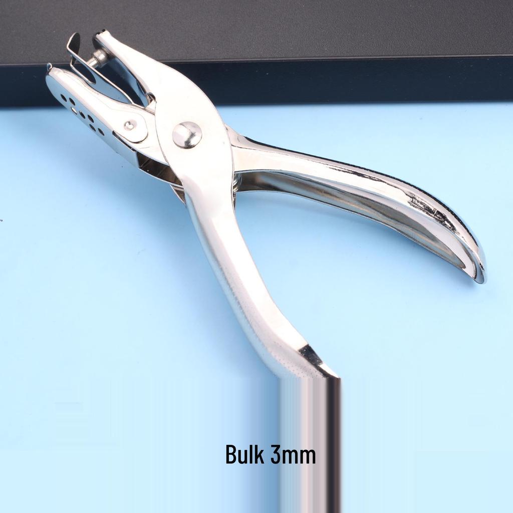 Handheld Metal Punch Pliers for Round Hole Paper Perforation and Perler Beads Binding.