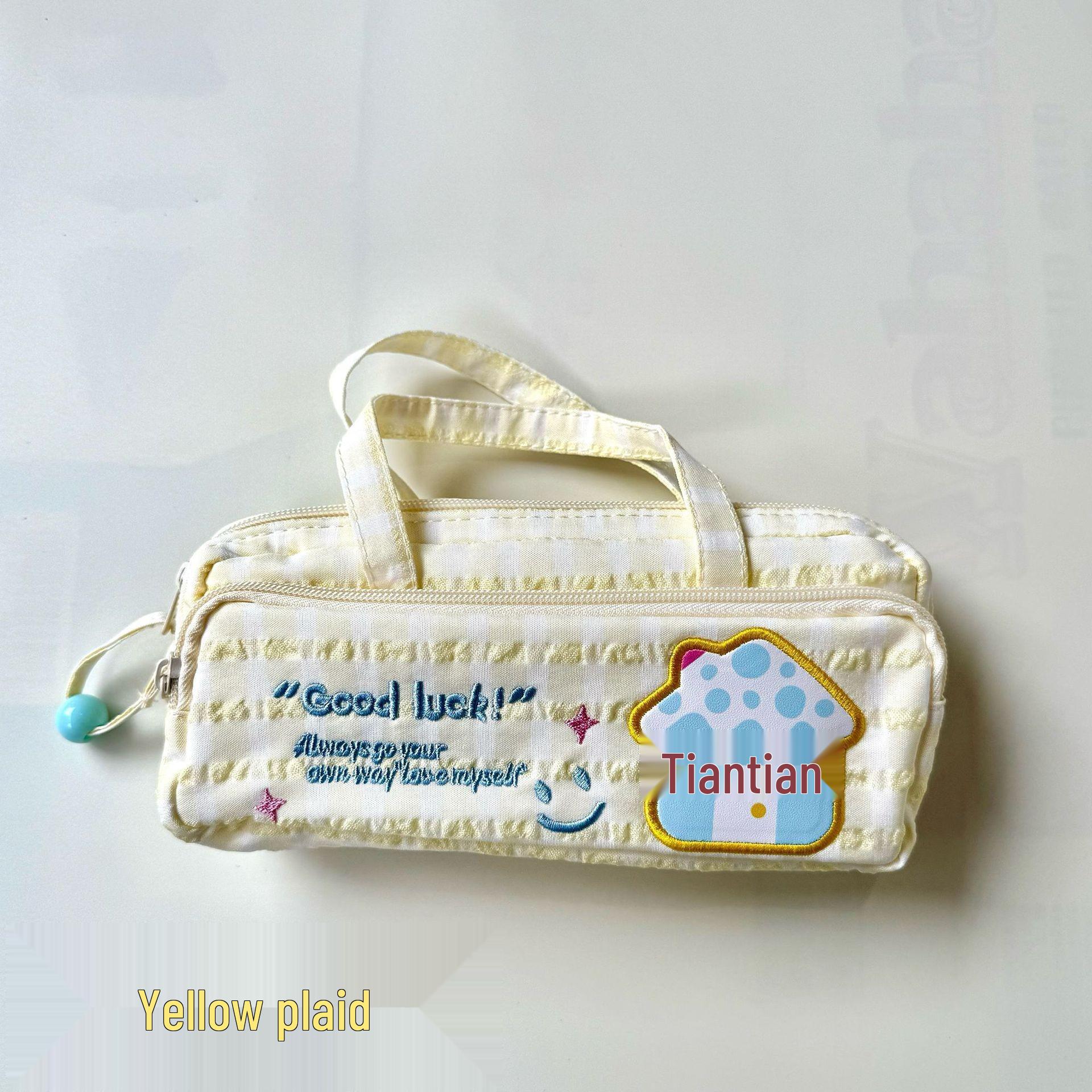 Korean Style Large Capacity Cute Lucky Pattern Pencil Case