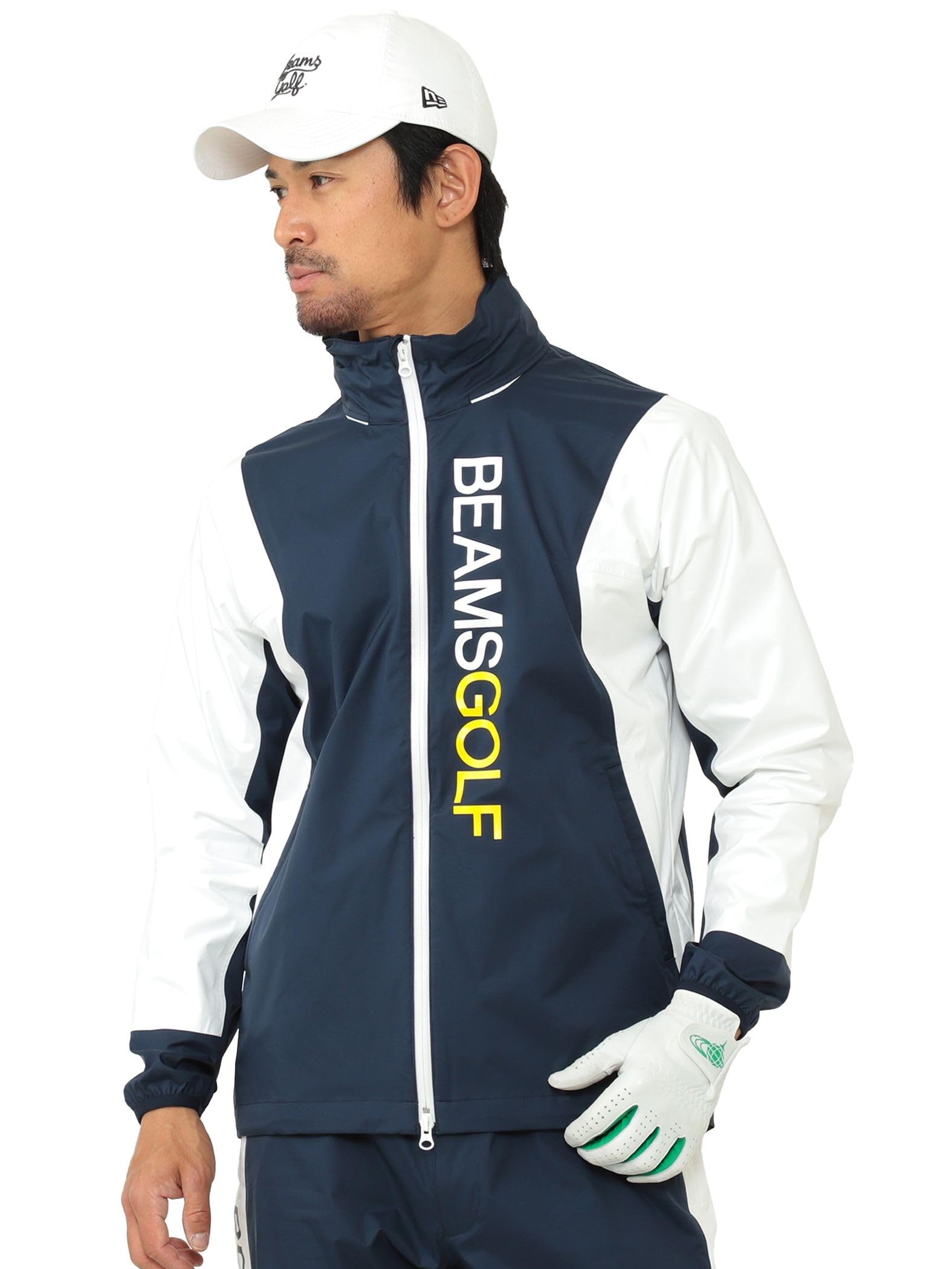 

Rain Wear ORANGE LABEL All Condition Water Repellent Blouson NAVY M 82190006336 [BEAMS GOLF] MEN Men s Темно-синій