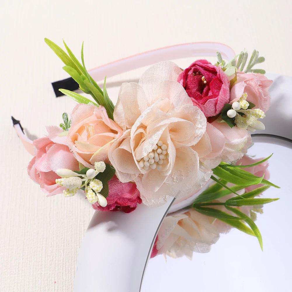 Neue handgefertigte Haarreifen für Blumenmädchen, süße Perlen- und Federkronen für Hochzeiten, Prinzessinnen-Kopfbedeckungen für Tanzpartys, modische Accessoires
