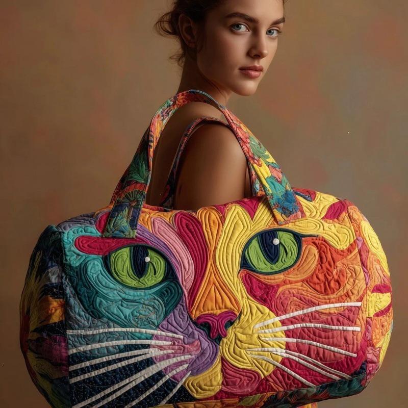 3D Cat Series Women's Travel & Yoga Handbag