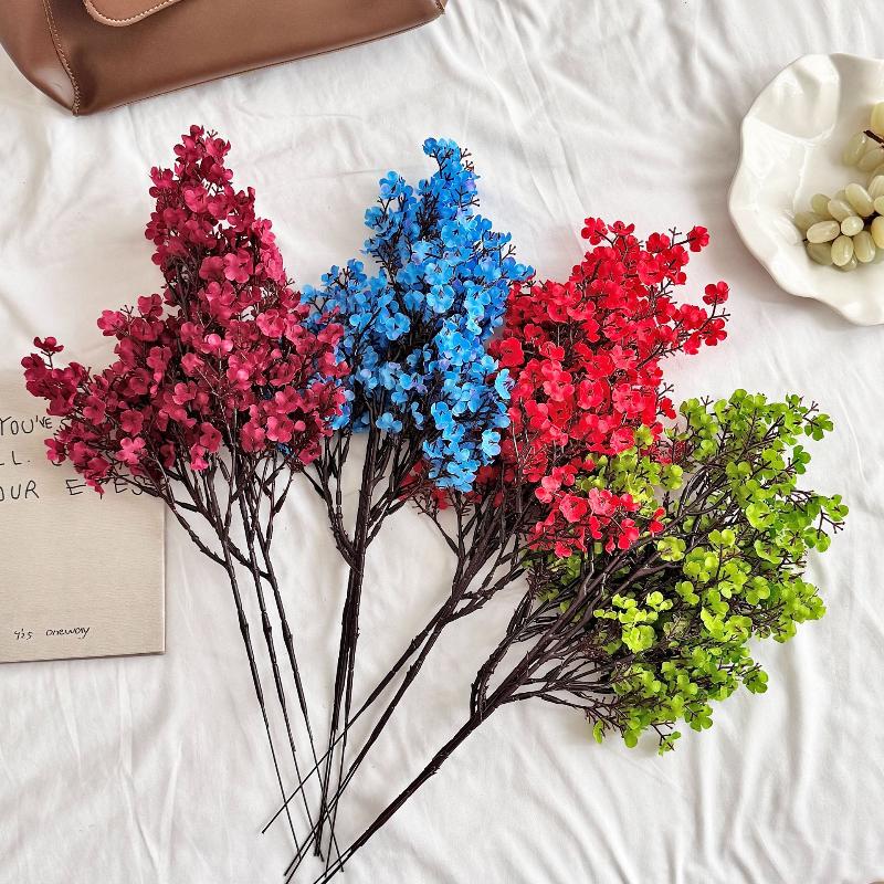 1 st Babys Andningsbara Konstgjorda Blommor Silkesväxter För Höst Halloween Dekor Perfekta Säsongsmässiga Hemdekorationer