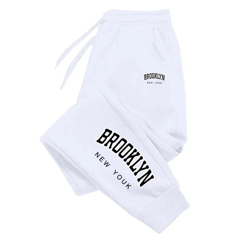 Brooklyn Printed Jogging Pants Sports Pants Fitness Running Trousers Sports Style Sweatpants Pants Men Tracksuit Pants