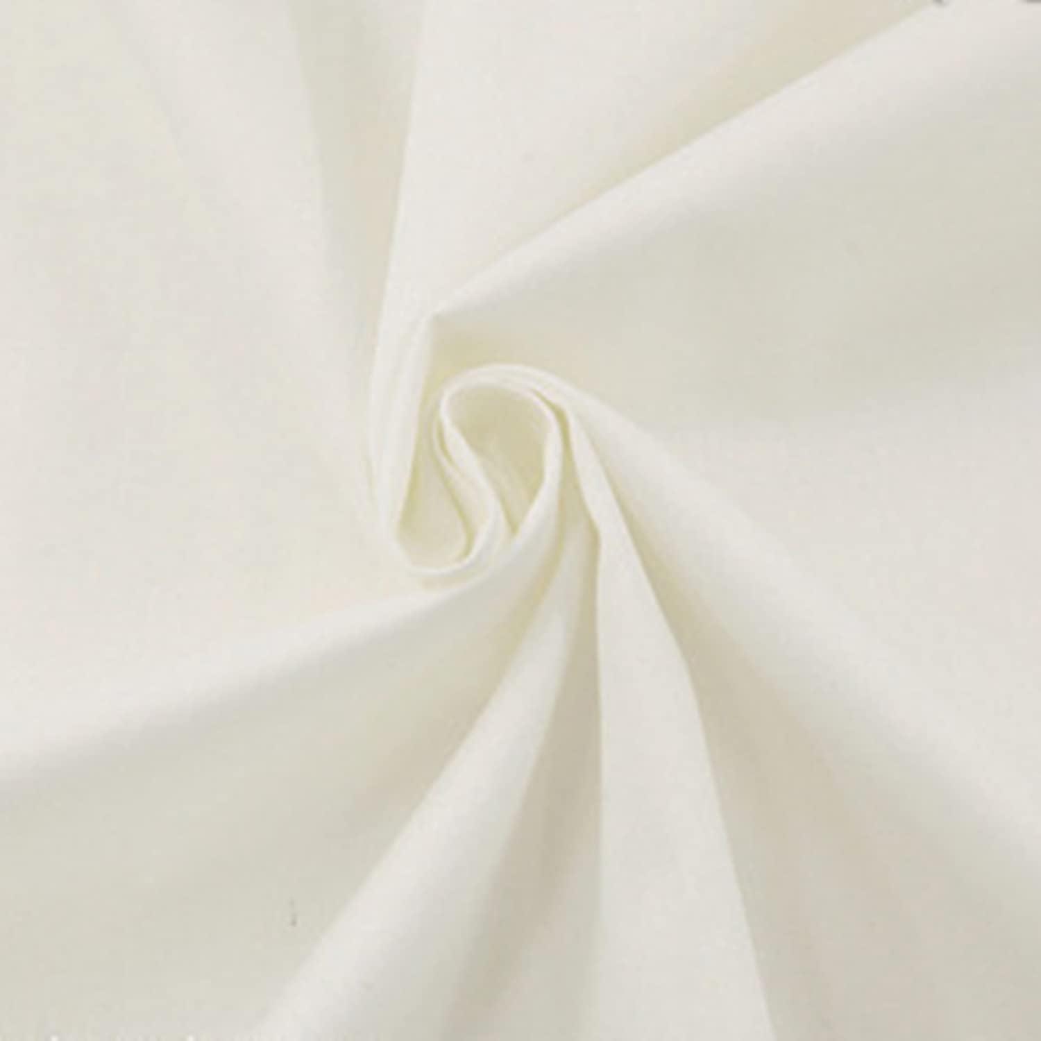 

Twill Approximately 3m Long x 160cm Solid Slightly Thin [moonfarm] Color Fabric, 100% Cotton, Wide, Pre-Cut, Color, (Ivory) слоновая кость