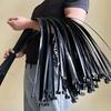 1000/100Pcs Plastic Nylon Cable Ties Self-locking Cord Ties Straps Adjustable Cables Fastening Loop Home Office Wire Zip Ties
