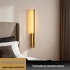 Modern Minimalist LED Wall Lamp - Copper Round Tube for Bedside, Corridor, Living Room, or Entrance