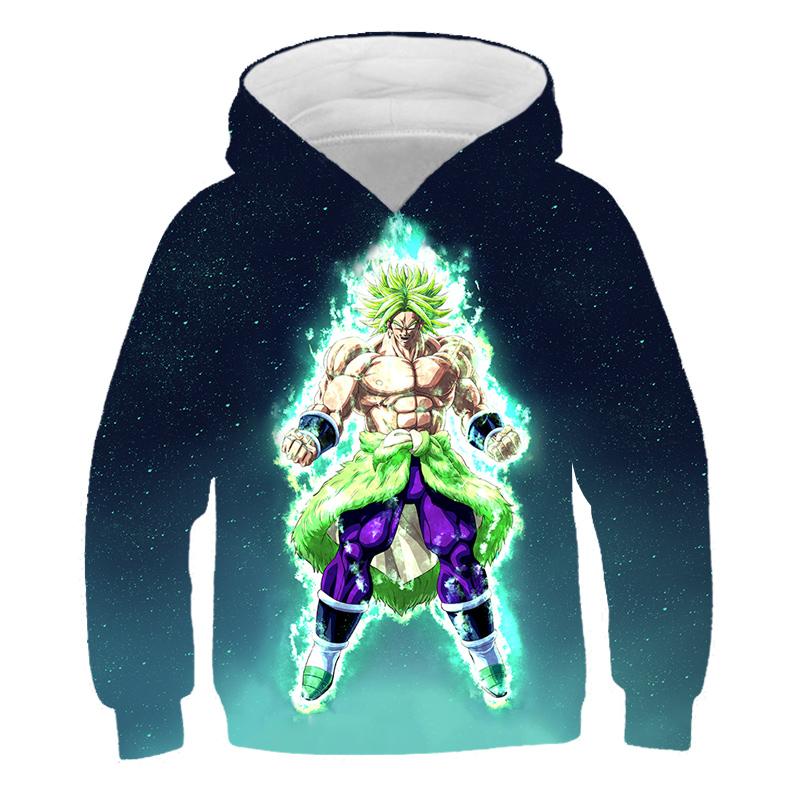 2025 Barn Japansk Anime Super Dragon Ball Pullover Super Goku 3D-trykk Gutt Streetwear Mote Genser Casual Dragon Ball Kul Hettegenser