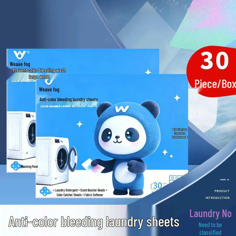 Color Absorbing Laundry Sheets: Prevent Color Bleeding & Staining In Mixed Loads