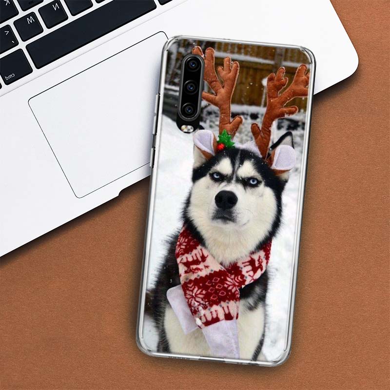 Siberian Husky Dog Cover Phone Case For Huawei P30 P20 P10 P40 P50 Pro Mate 20 40 30 10 Lite Popular Fundas Art Gift Coque