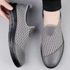Fashion Male Lightweight Driving Flats Soft Men's Luxe Loafers New Mens Slip on Casual Shoes Hollow Out Men Mesh Cloth Walking Shoes