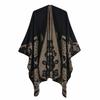 Women's Fashion Jacquard Imitation Cashmere Shawl - Thickened, Warm, Large Cape Scarf