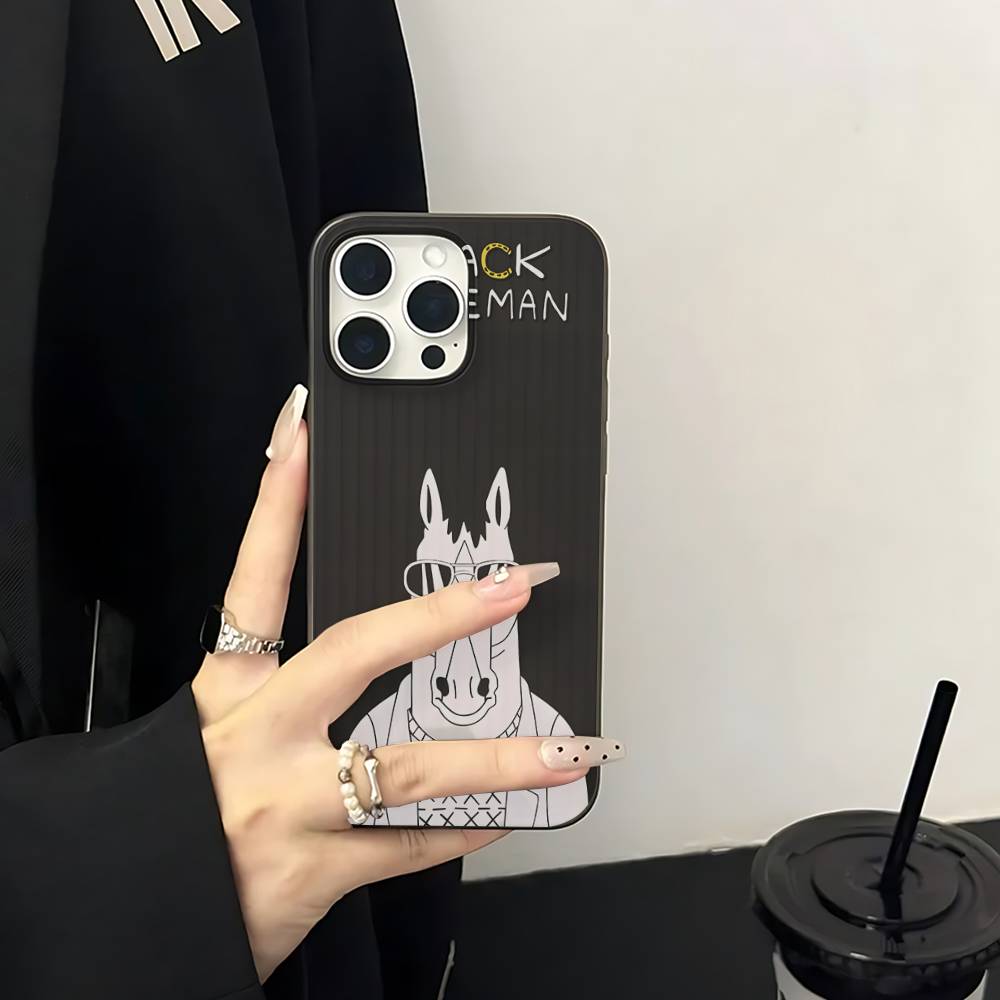 Classic B-bojack H-horseman Phone Case For IPhone 17 16 15 11 12 13 14 Pro Max Soft Corrugated Silicone Cover Case