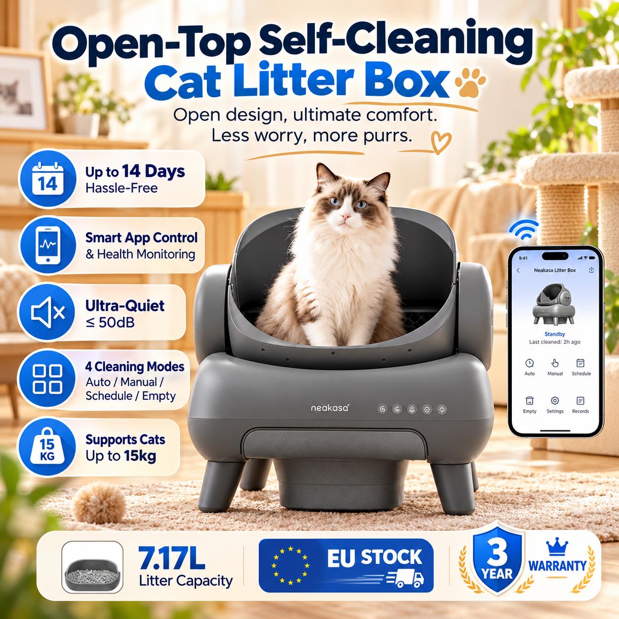 Petkit Not APP Pašattīrīšanās pakaišu kaste