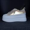 Thick-soled Little White Shoes Women's Tide Summer Versatile Ice Silk Mesh Casual Board Shoes Muffin Inner Height-increasing Women's Shoes