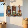 UV-bedruckte Wanddekoration 3 Stück Hawaiianisches Tiki Holz-Hängeschild, Tropische Surf-Küstenkunst, Exquisite Plakette für Heimbar Terrassendekor & Urlaubsgeschenk