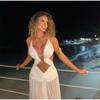 Sexy Hollow Out Long Dresses for Women Pleated V Neck Halter Sleeveless Backless Female Dress Fashion Solid Color A-Line Lady Dresses