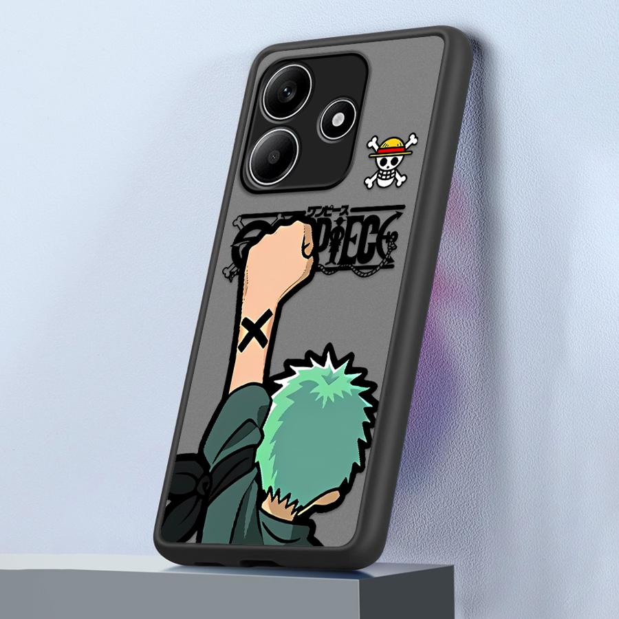 Funda Back Phone Cover Case for Xiaomi Redmi Note 14 12 14C 11 13C 9S 10 A4 13 Pro Plus One Pieces Zoro Luffy