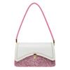 Texture Large Capacity Summer  New Splicing On New Fashion Sequins Fashion Shoulder Armpit Small Square Bag
