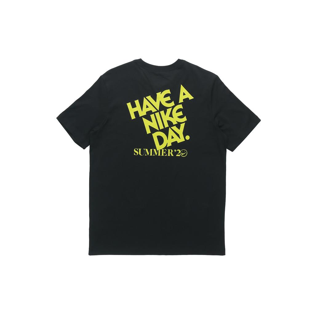 Nike Have A  Day Smiley Print Short Sleeve T-Shirt Men Tops Black CW7392-010