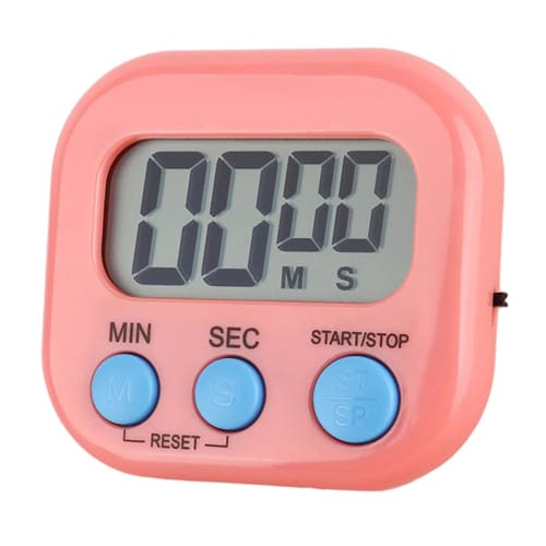 Humkopnl Magnetic Timer with Large Display, Countdown Function, and Magnetic Back | Portable Egg Timer/Stopwatch with Bracket for Cooking, Exercise, a