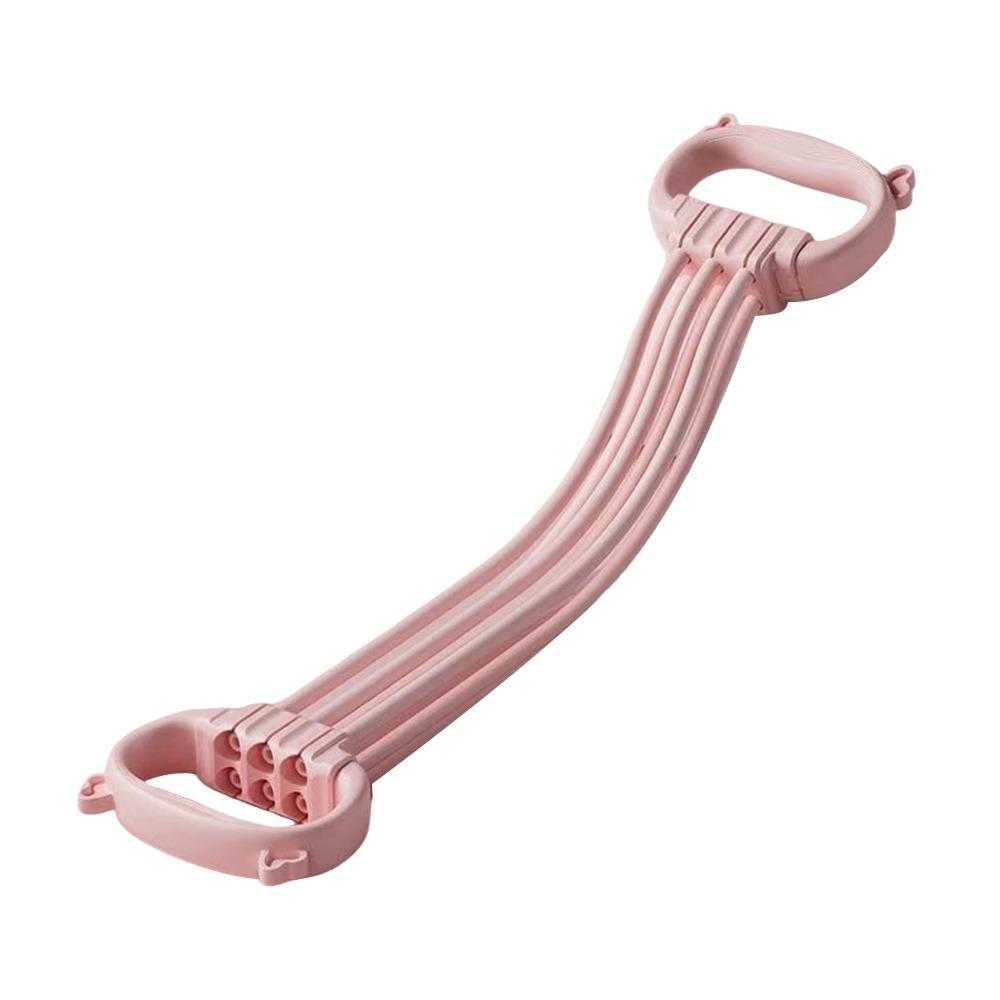 35 LB Yoga Resistance Band 8 Resistance Bands Fitness Resistance Band  for Gym Stretching Pilates розовый