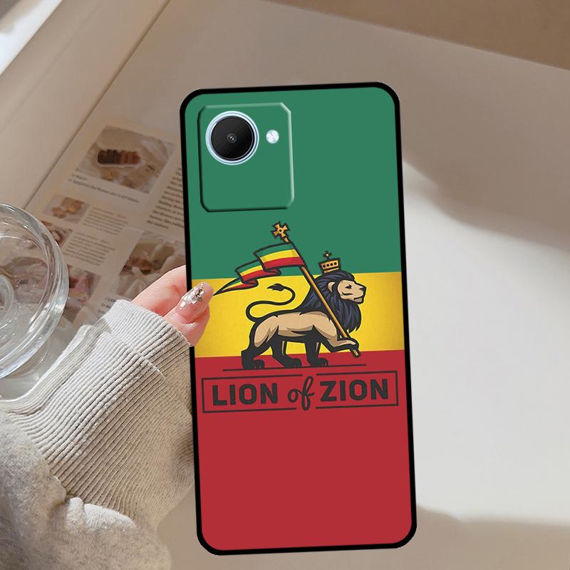 Rastafarian Lion For Realme 13 12 10 11 14 Pro Plus GT 6T 6 5 GT7 Pro C61 C55 C53 C51 C21Y C25S C75 C67 Case