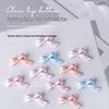 5 Pcs Bow Metal Silk Ribbon Spray Nail Art Charms - Cute French Bowknot Decorations