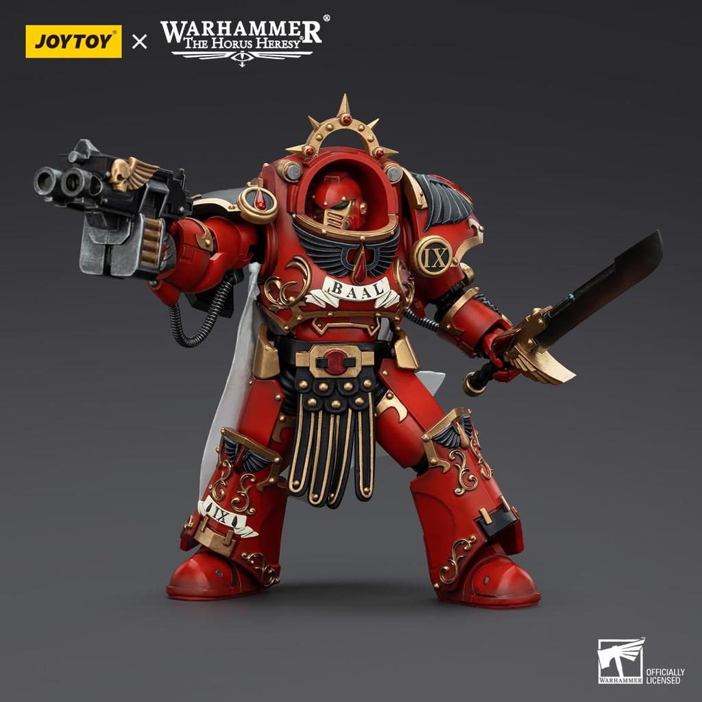 JOYTOY Warhammer Blood Angels Legion Praetor Tartarus Terminator Scale Action Figure 40,000 (with Armor) 1/18 (Assembled)
