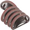 50PCS 13X457mm Sanding Belts, 40-400 Grits 1/2' X 18' Aluminum Oxide Abrasive Belts for Air Belt Sander Welding Spot Grinding