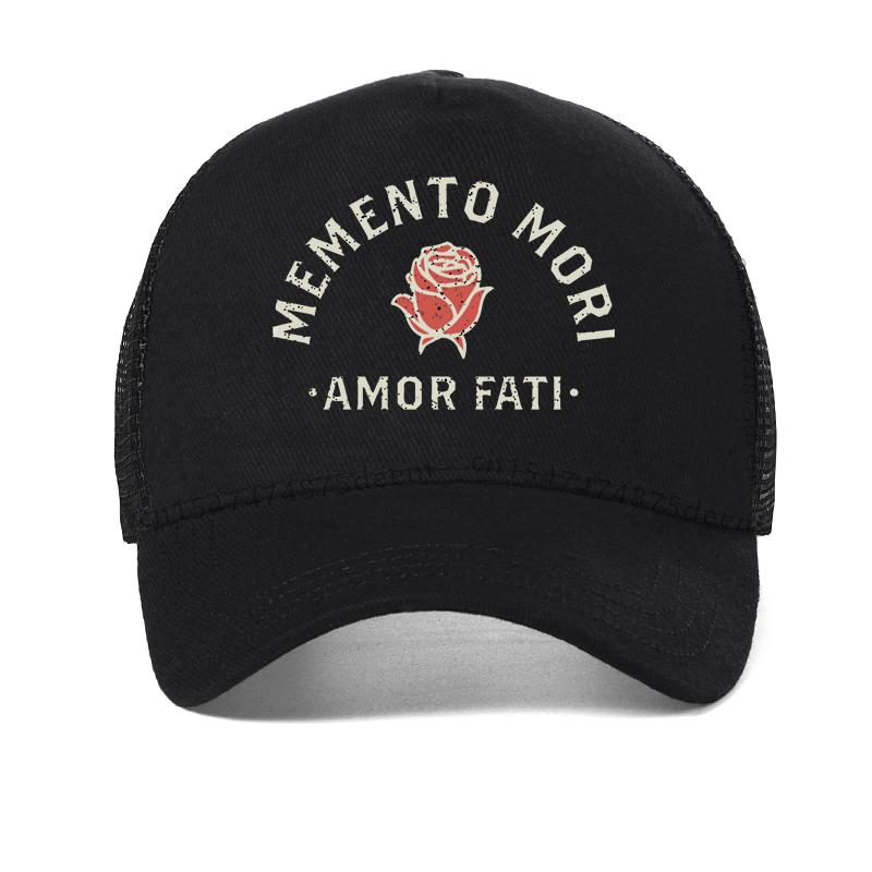 Steampunk Skull Hat For Men Memento Mori Philosophy Stoic Amor Fati Baseball Cap Cool Rose Hip Hop Hats