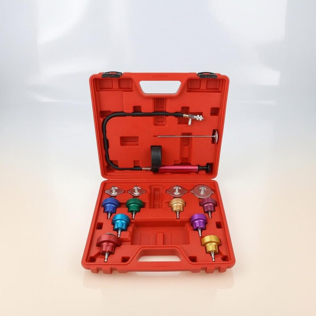 Radiator Pressure Leak-Testing Tool Kit Complete Cooling System Tester