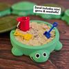 Mini Turtle Sandbox Desk Toy with Tools, Desktop Sandbox Turtle with Lid, Mini Zen Garden Kit,Decor Desktop Accessories Home Outdoor