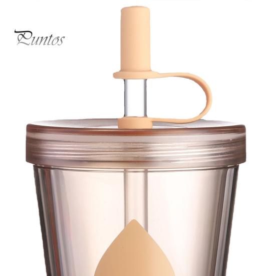 Insulated Style Water Bottle for School Drinking Straw Cup, Portable Leak-proof PC Bottle, Durable Reusable Cup Milk Tea Anti-fall Students And Office