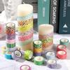 AUGSHYO Masking 5m Washi Paper Decorative for Gift 15mm Width Tape, Cute, 24-Roll Set, Rolls, Tape, Tape, DIY, Wrapping, (Colorful)