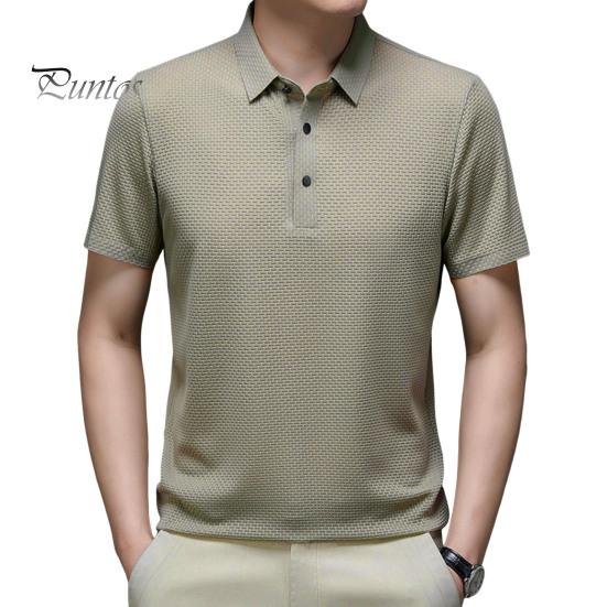 

Мужская футболка с лацканами, короткий рукав, однотонная летняя футболка, быстросохнущая, повседневная, для гольфа, работы, отпуска, улицы, гольфа XL хаки