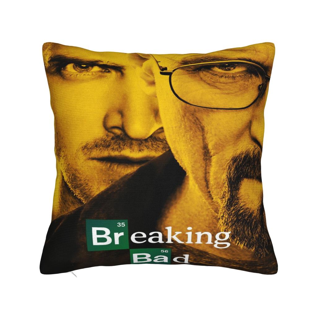 Breaking Bad Walter White Poster Square Pillowcases Polyester Seat Game Cushion Case Cool Decorative Throw Pillow Case 40*40