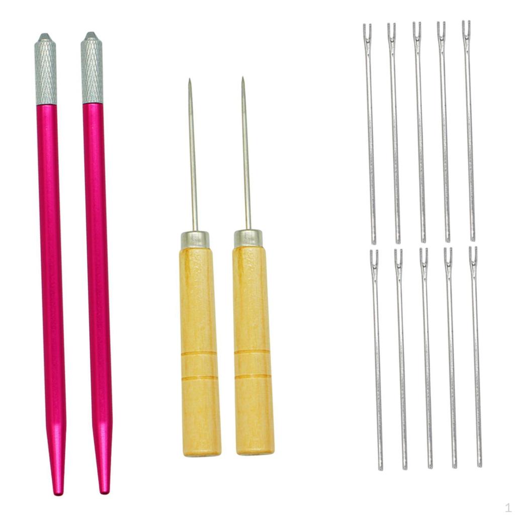 Doll Hair Insertion Tool Repair Portable Wig Accessories with Awl for Shop