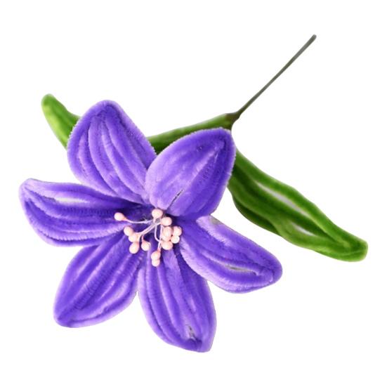 Hotová květina z čističe dýmek Ruční výroba Umělá lilie Dárky na Valentýna pro ženy Maminku Babičku Přítelkyni k narozeninám Den matek