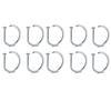 Fake Nose Ring Hoop Lip Labret Ring for Women Non Pierce Hoop Nose Ring Septum Hoop Ring Tragus Rook Ring Non Piercing Jewelry