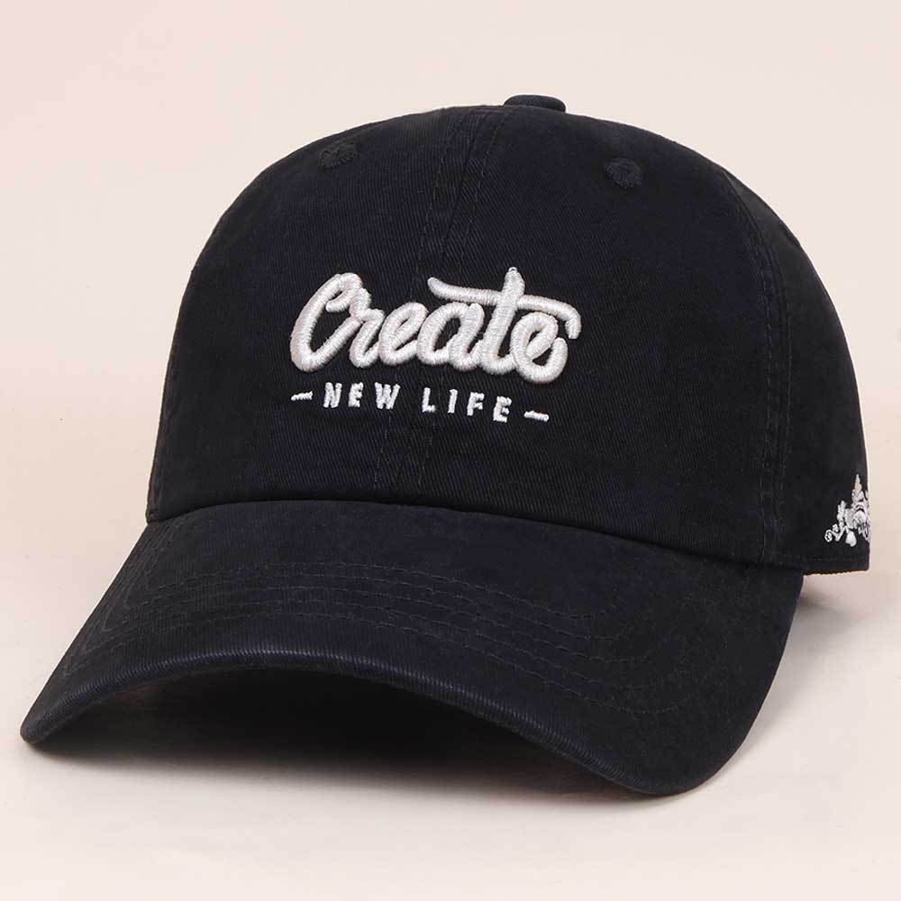 

Baseball Cap Women Embroidered Snapback Hats For Women Summer Outdoor Sport Casual Sunshade Cap Men Soft Top Trendy Retro 56-58cm чорний