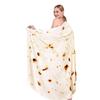 Cozy Flannel Blanket for Home & Office: Air Conditioning Nap Cover, Thick Autumn/Winter Sofa Blanket