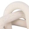 Chaîne en Bois à 3 Maillons Maillon en Bois Blanc Décorations Nœud en Bois Bohème Décor Table Basse