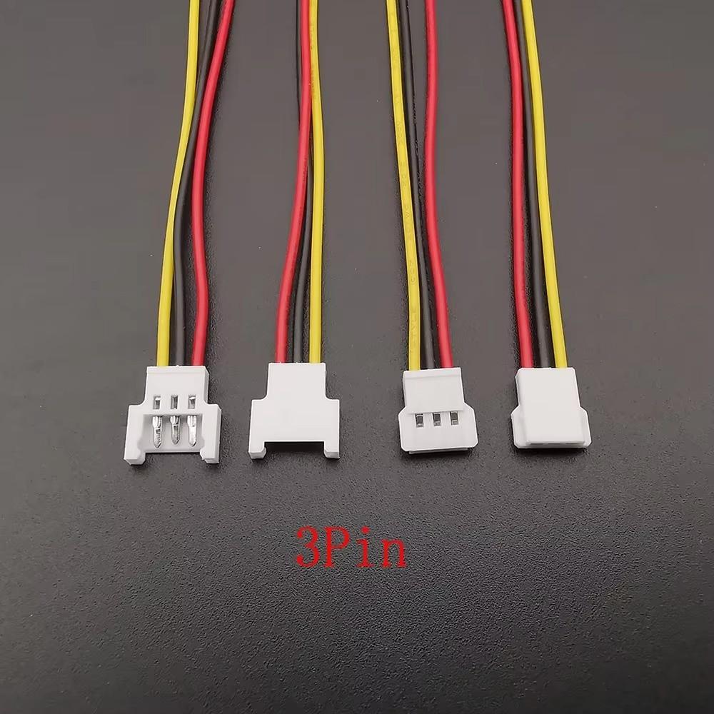 10PCS Male Female Micro Connector Cables Prewired MX 2.0 Male Female Connectors Stable Signal Transmission 2P/3P/4P
