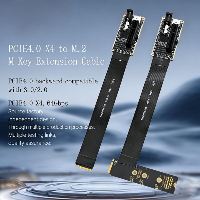 M.2 M Key Nvme To PCIe4.0 Extension Cable Adapter Data Transfer Board for 2230 2242 2260 2280 Graphics Video Card