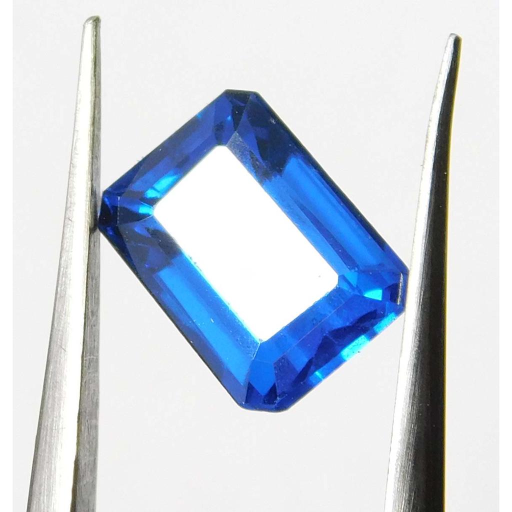 Natural Ring Size Sapphire Blue Emerald Shape 2 Ct Certified Loose Gemstones A-1971